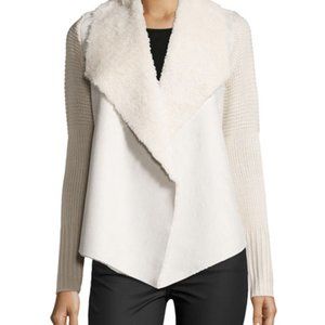 🎁 Chelsea & Theodore shearling drape front cardigan
